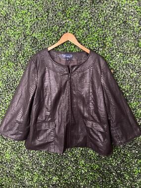 Susan Graver Style Short Jacket Blazer Women’s size XL